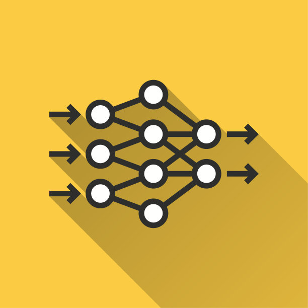 用于图形和网页设计的神经网络图标。图片下载