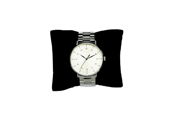 商人在白色背景下观看。图片下载