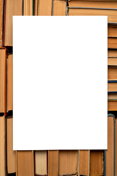 白纸背景的旧书图片下载