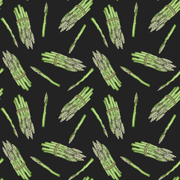 芦笋无缝图案图片下载