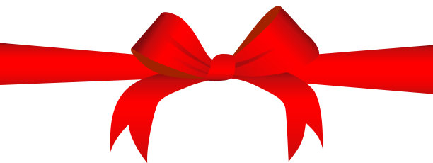 白色背景上闪亮的红色缎带图片下载
