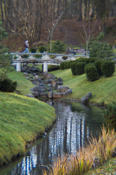 塔林秋日日本公园的一角，用自制的单片镜头拍摄。图片下载