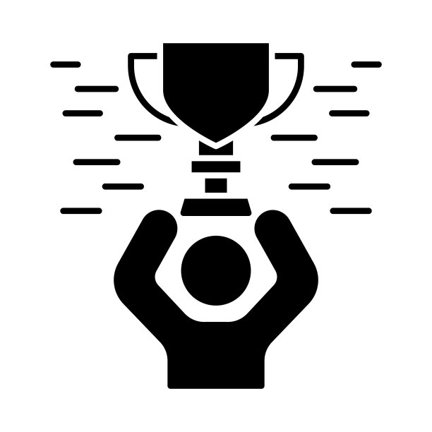 比赛获胜字形图标图片下载