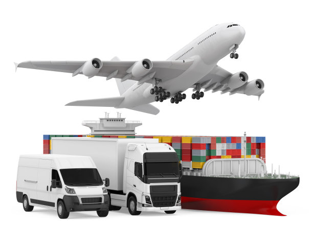 货物运输船队孤立图片下载