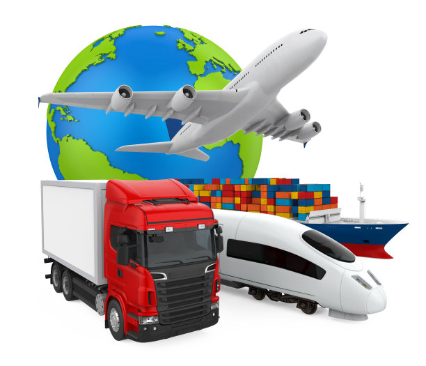 货物运输船队孤立图片下载