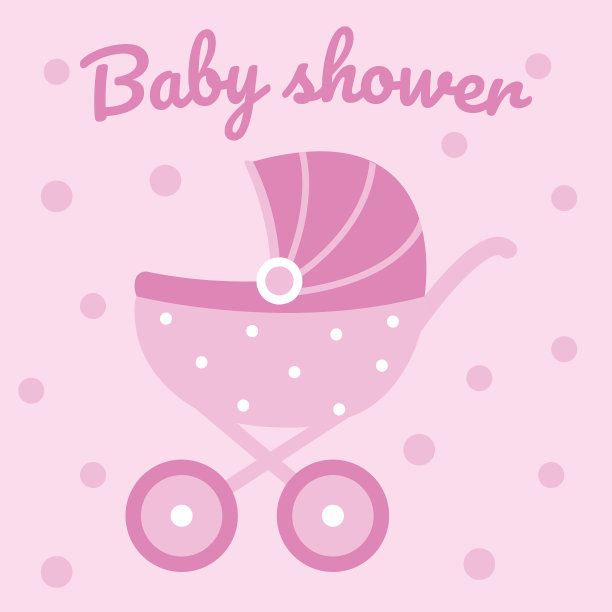 婴儿车。粉红色的婴儿推车图片下载