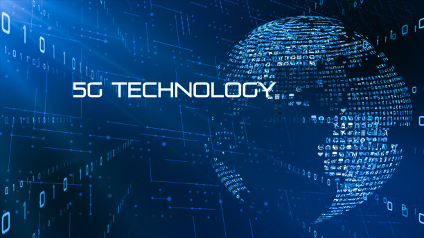 5G和AI技术，全球通信网络概念。素材图片