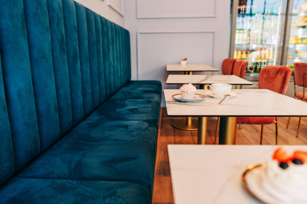 室内形象舒适时尚的茶室、面包房图片下载