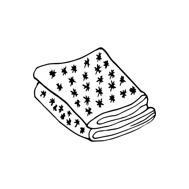 单手拉暖格子。涂鸦矢量插图在舒适的斯堪的纳维亚风格。可爱的元素，贺卡，海报，贴纸和季节设计。在白色背景上隔离图片下载