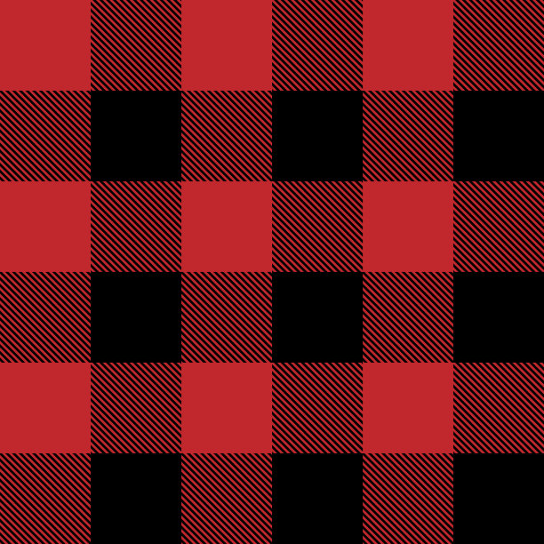 格子呢格子无缝图案黑线织物纹理红色背景，苏格兰笼图片下载