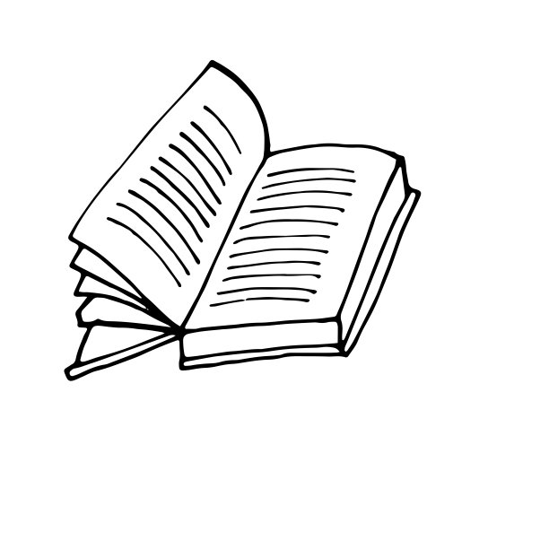 单本手绘书。可爱的斯堪的纳维亚风格的矢量插图。用于贺卡、海报、贴纸和季节设计的元素。在白色背景上隔离图片下载