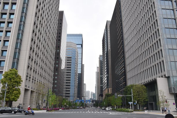 银座区是日本东京一个受欢迎的高档购物区图片下载