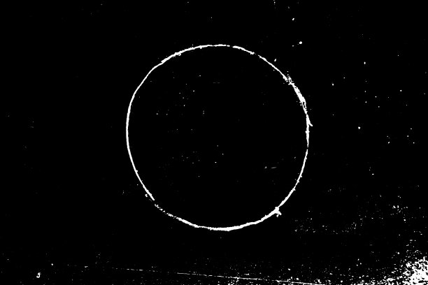 Grunge白色纹理在圆形的黑色背景(矢量)。用于装饰、老化或旧层图片下载