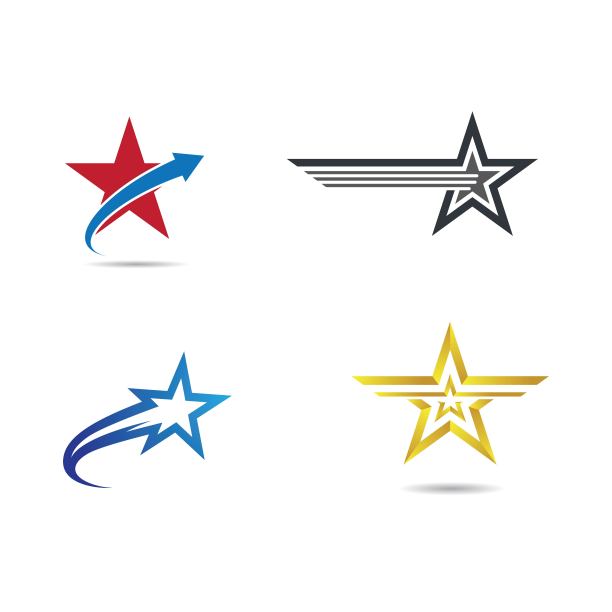 星形矢量图标插图图片下载