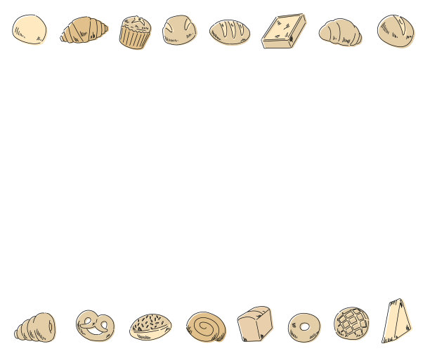 脆饼框插图形象图片下载