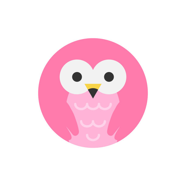 火烈鸟圆形图标图片下载