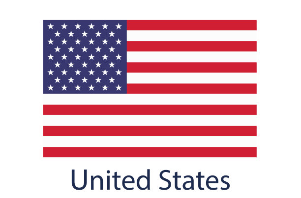 美国国旗图标，美国国旗矢量插图图片下载