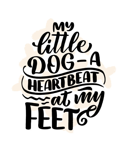 矢量插图与有趣的短语。手绘关于狗的励志名言。海报，t恤，卡片，请帖，贴纸。图片下载
