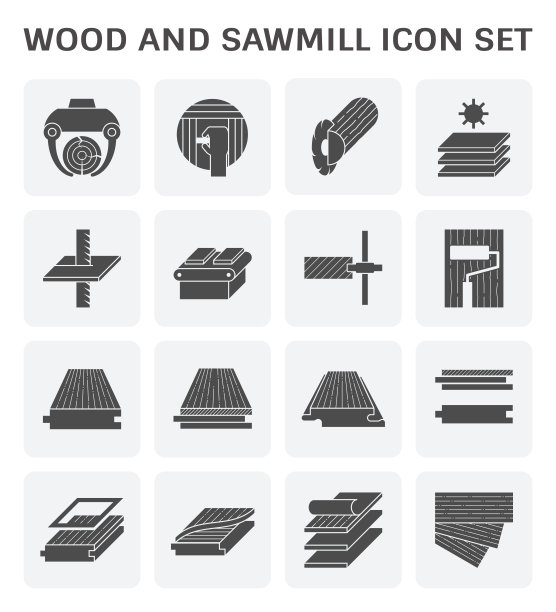 木头锯木厂图标图片下载