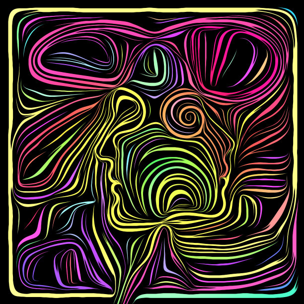 木刻设计的错觉图片下载