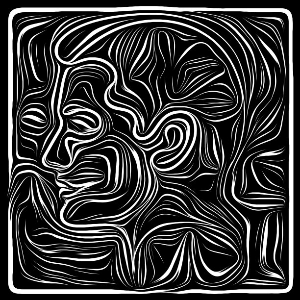 木刻设计的回归图片下载