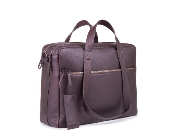 时尚的男士皮包。手提包。图片下载