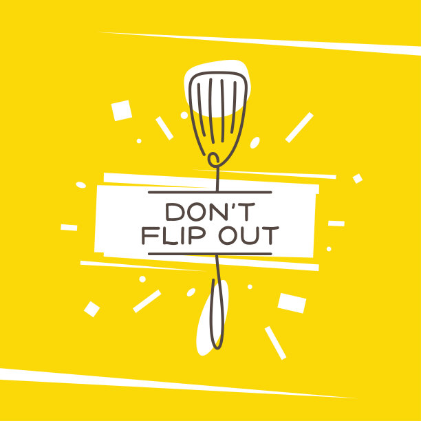 不要翻出厨房单线风格的海报。矢量插图。图片下载