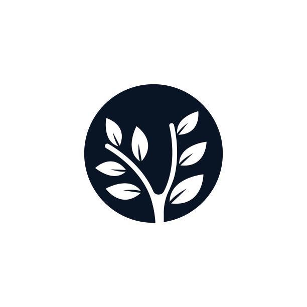 树叶符号矢量图标图片下载
