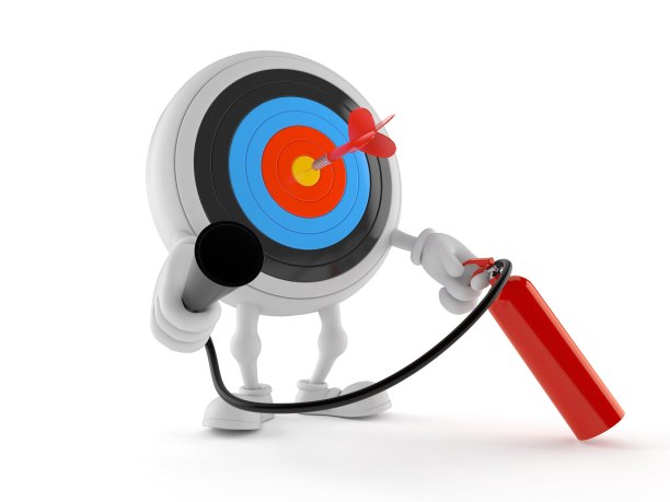 手持灭火器的牛眼人物图片下载