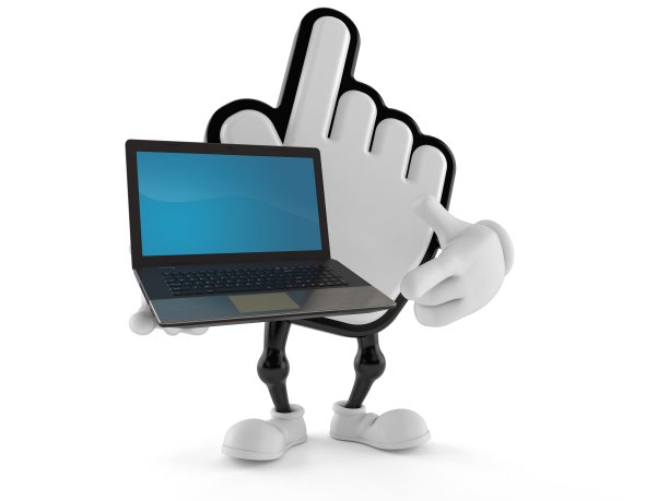 保持光标字符的笔记本电脑图片下载