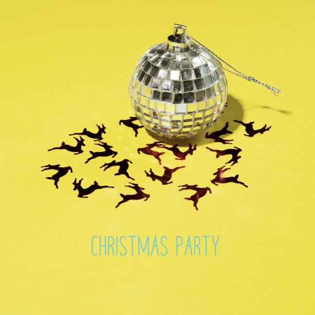 镜像圣诞舞会和短信圣诞派对图片下载