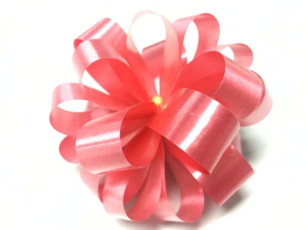 用作礼品装饰的红丝带图片下载