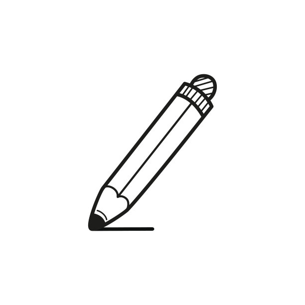手绘铅笔孤立在一个白色。矢量插图。图片下载