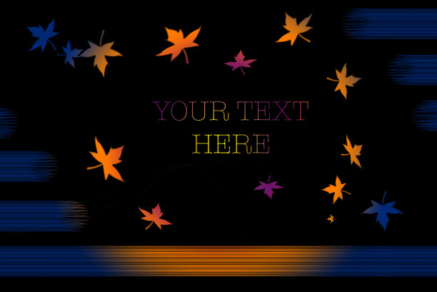 秋天留下粉红色的名片。你的文本图片下载