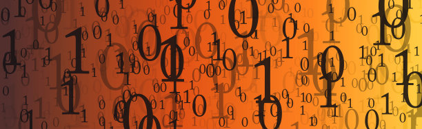 数字屏幕上的二进制数字图片下载