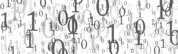 数字屏幕上的二进制数字图片下载