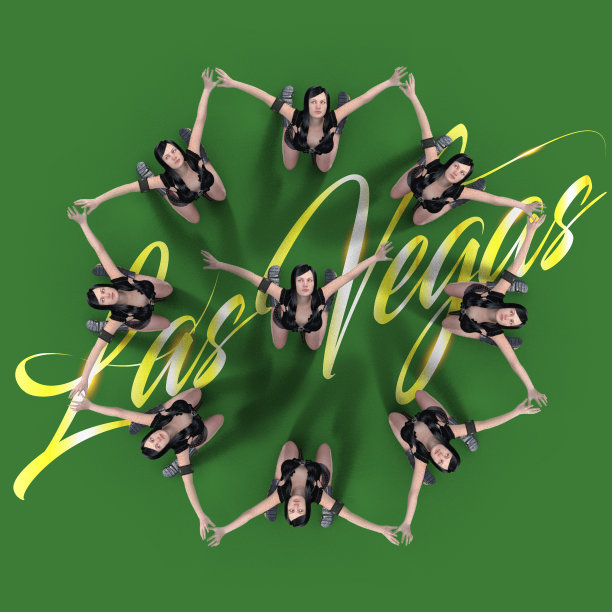 拉斯维加斯舞台上的Show Girls图片下载