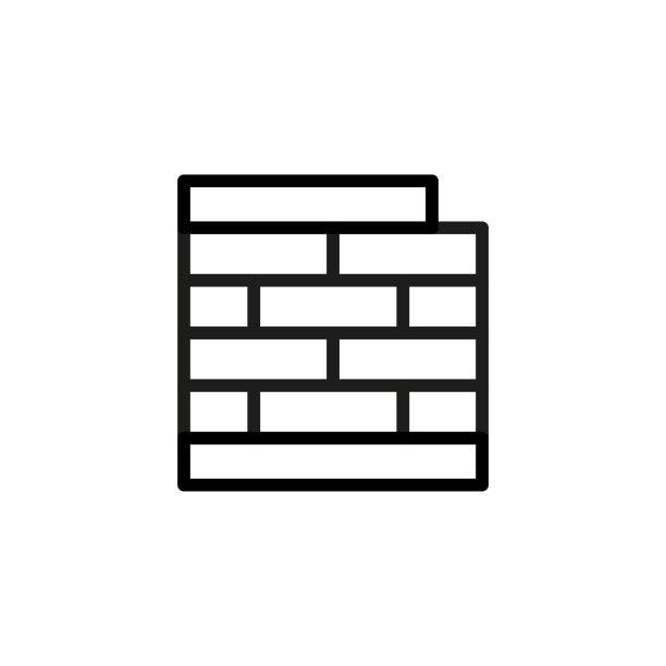 简单的墙线图标。图片下载