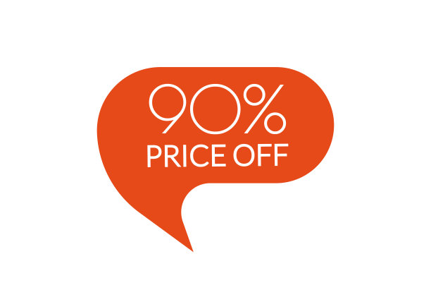 出售贴纸。九折优惠标签或标签。用于广告设计的促销徽章。矢量插图。图片下载