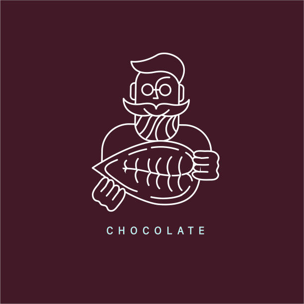 矢量图标和标志的巧克力和甜图片下载