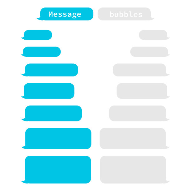 消息气泡图标孤立的白色背景。矢量插图。图片下载