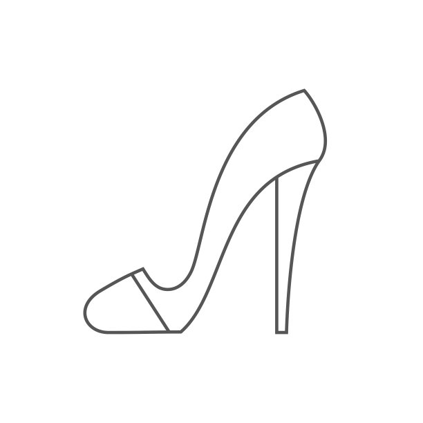 白底黑鞋特写图片下载