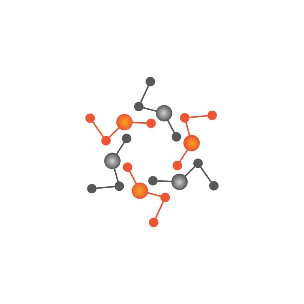 分子矢量图标插图图片下载