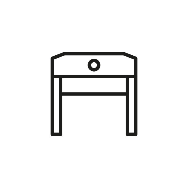 简单的仓库线图标。图片下载