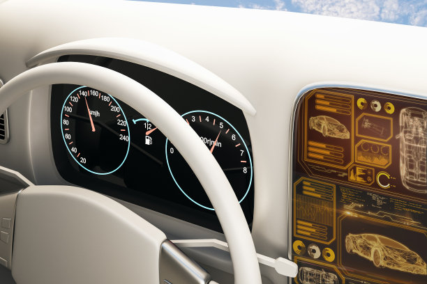 亮白色汽车内饰图片下载