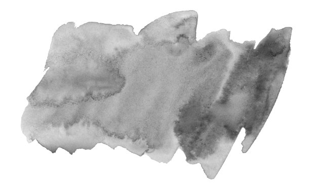 水彩中性灰色背景与清楚的边界和离婚。黑白水彩刷污渍。图片下载