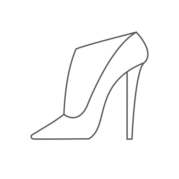 白底黑鞋特写图片下载