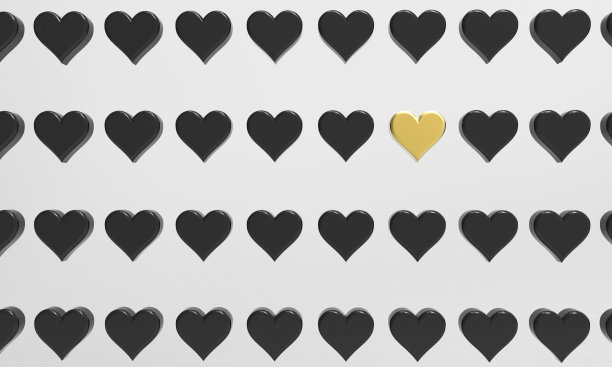 寻找爱情的困难3d插图概念图片下载