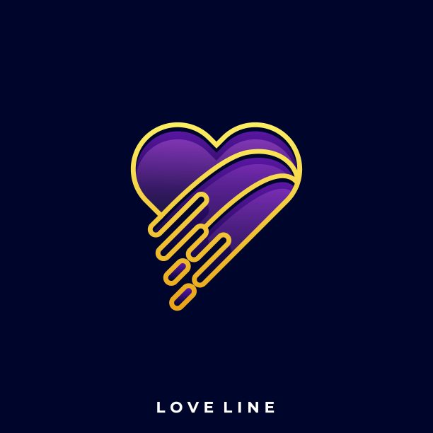 心脏豪华插图矢量模板图片下载