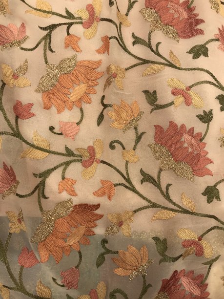 织物上的花图案设计图片下载